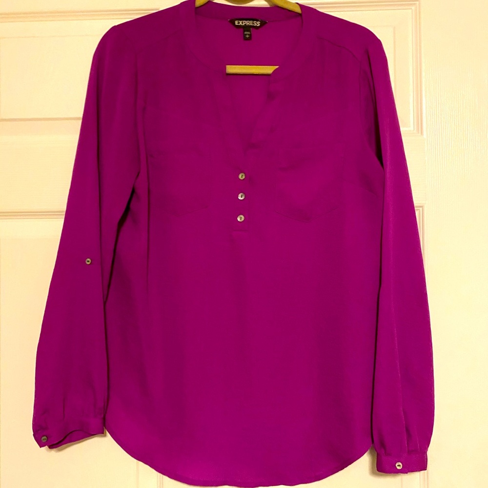 Express Magenta Tunic Top